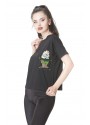 Cep Tül Ve Baskılı Tshirt 